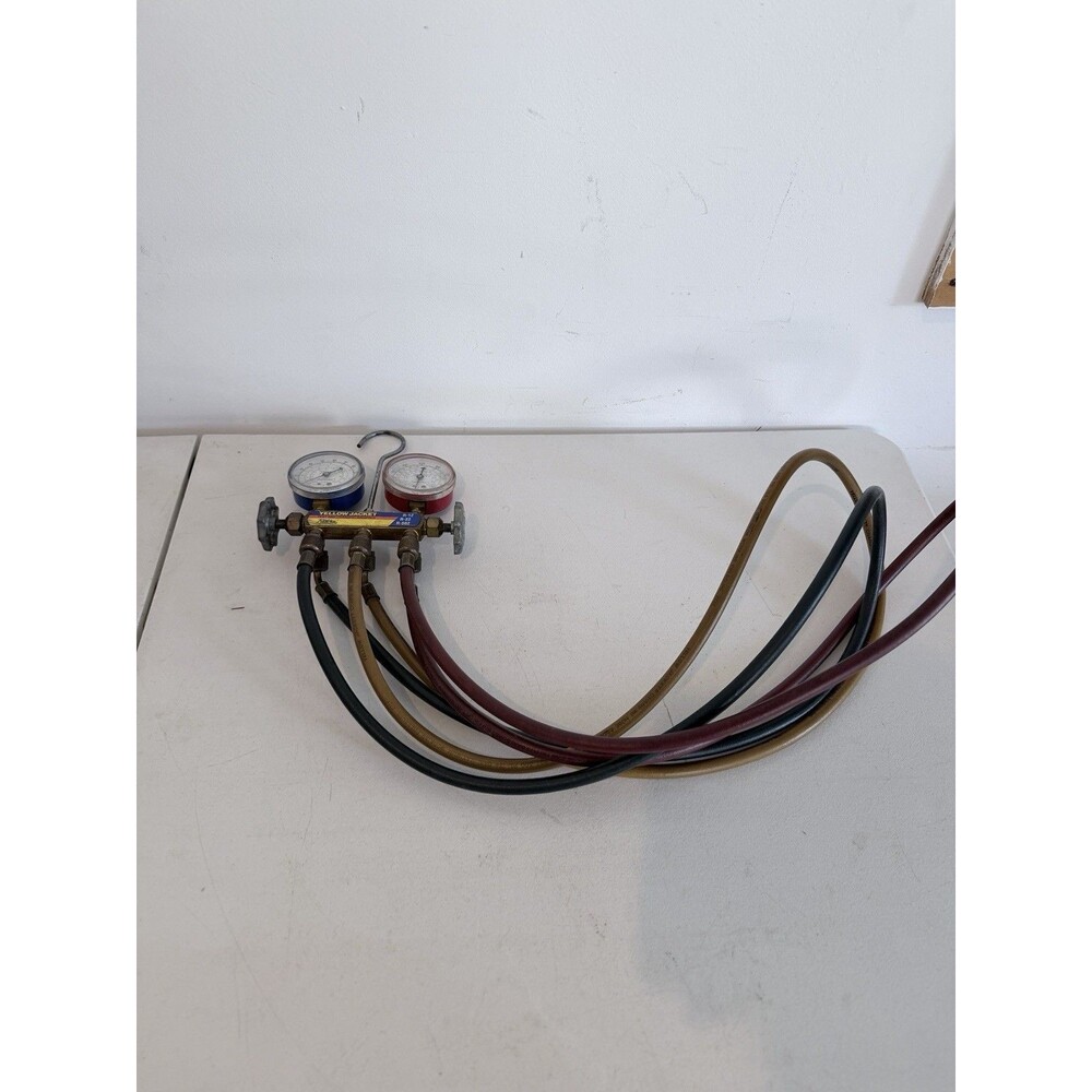 Yellow Jacket Ritchie R-12 R-22 R-502 HVAC Test and Charging Manifold Gauge - Picture 3 of 3